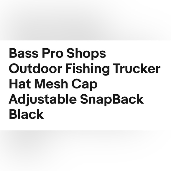BASS PRO SHOP TRUCKERS HAT NWT - Picture 9 of 9